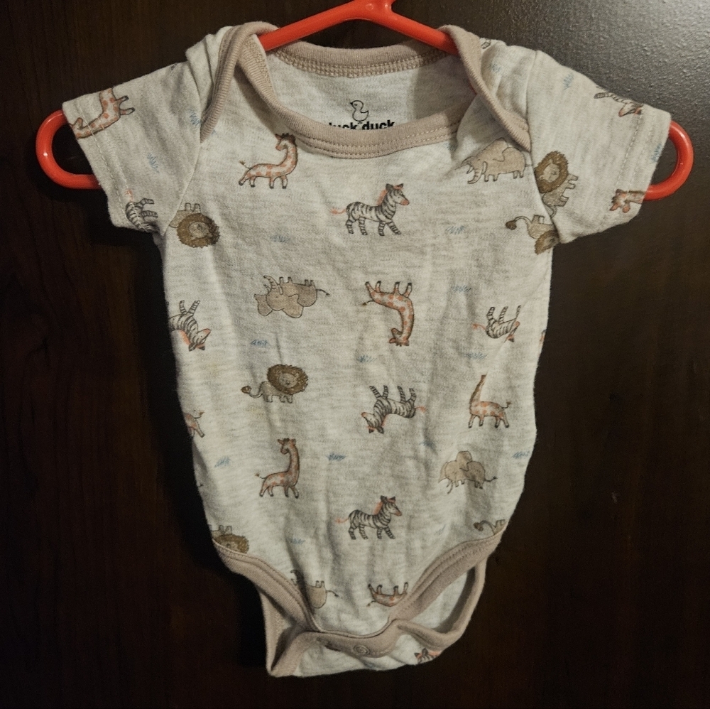 Kids Animal Print One Piece - Cream